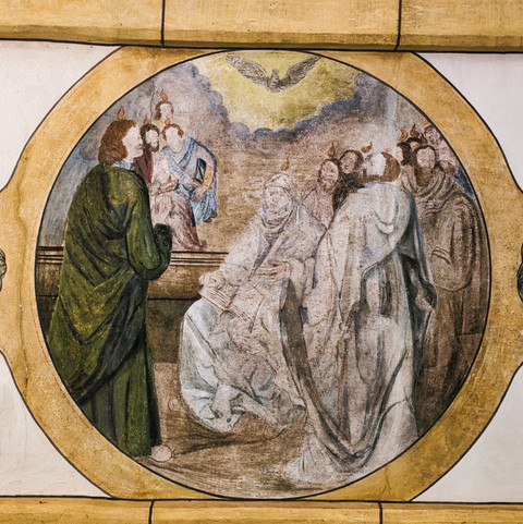09: Pfingsten - Kommen des Heiligen Geistes (Decke Mitte)