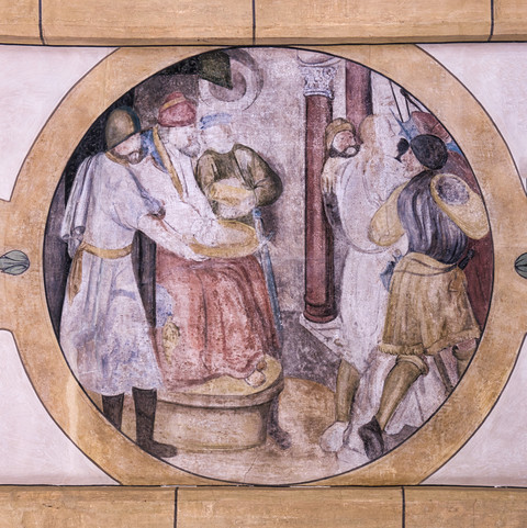 07: Pilatus wäscht seine Hände in Unschuld (Decke Mitte)